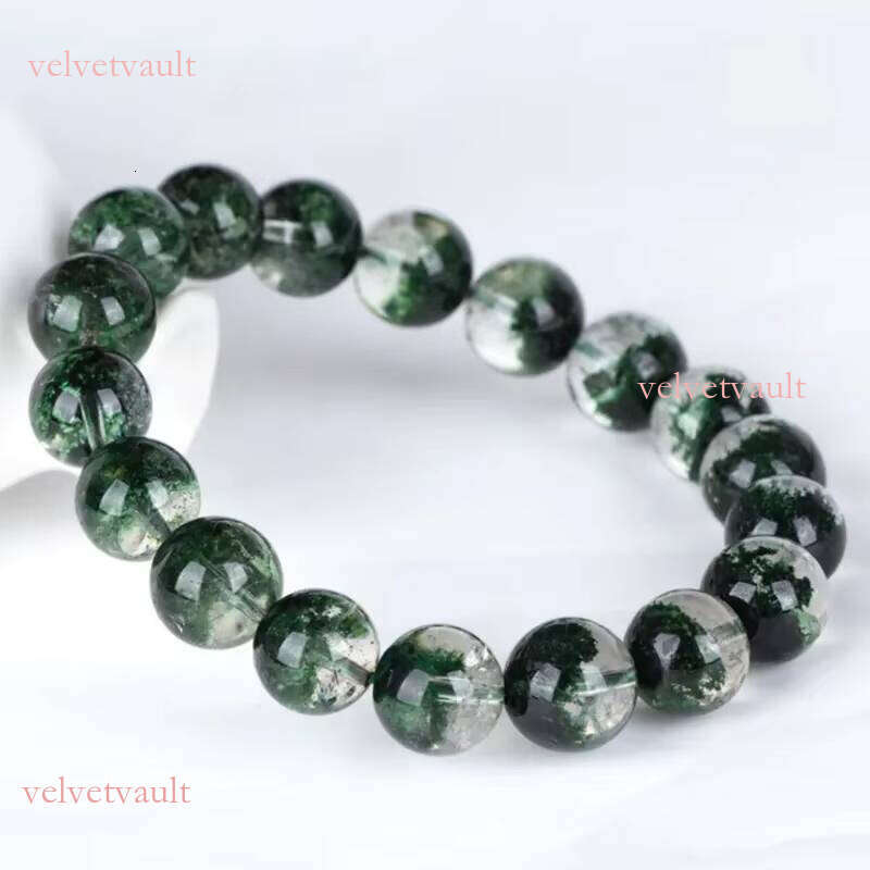 High Quality Brazil Green Men Ghost Natural Stone Jewelry Bracelet