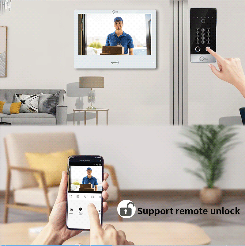anjielo weatherproof video doorbell with twoway audio motion detection ideal for villa security
