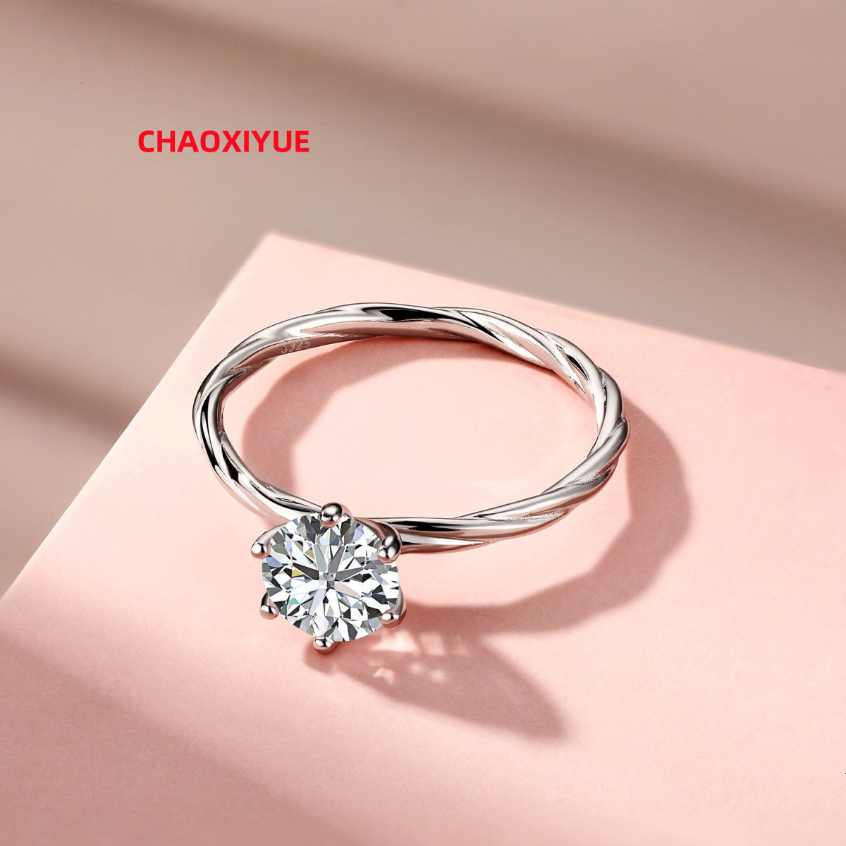 VOAINO 1 CT Jewelry 18k Gold Mosinite Diamond Engagement Rings Jewelry Women 18k 14K Gold