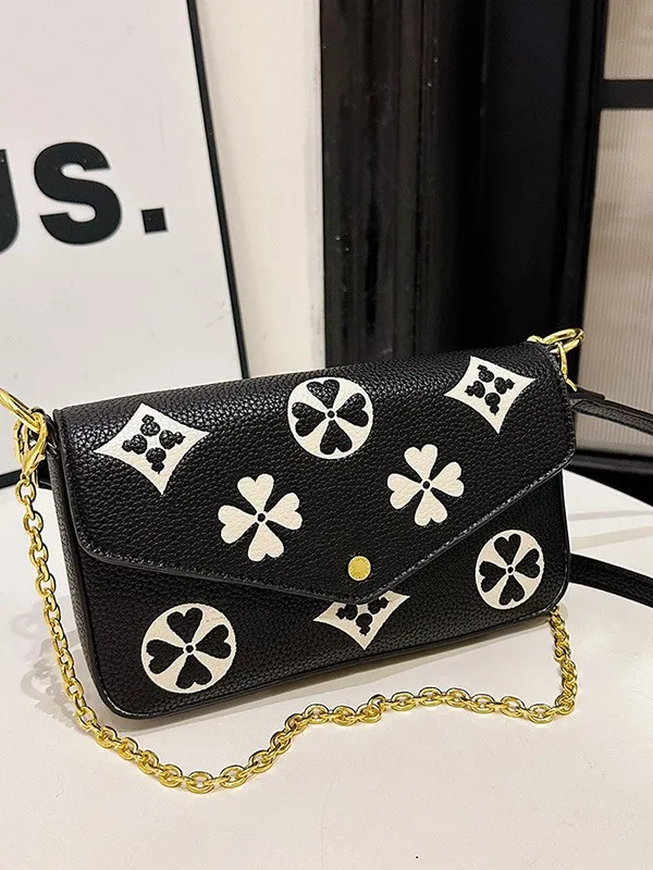bag se Designer 2025 Summer New Vintage Premium Print Crossbody Women Stylish Versatile Casual Shoulder Bag Free shipping