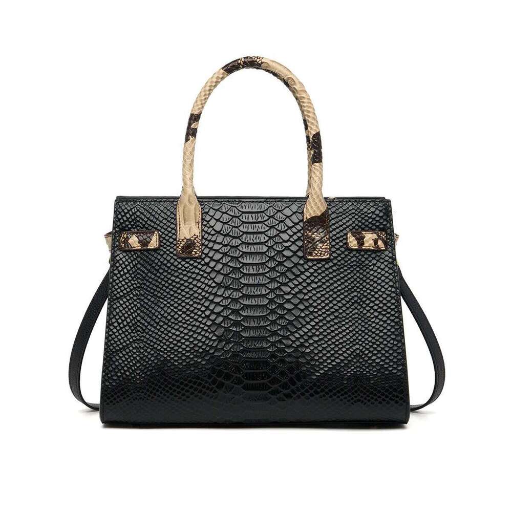 ZOOLER Brand Elegant Single Shoulder Bag Business Women Black Animal Pattern Purses High End YC