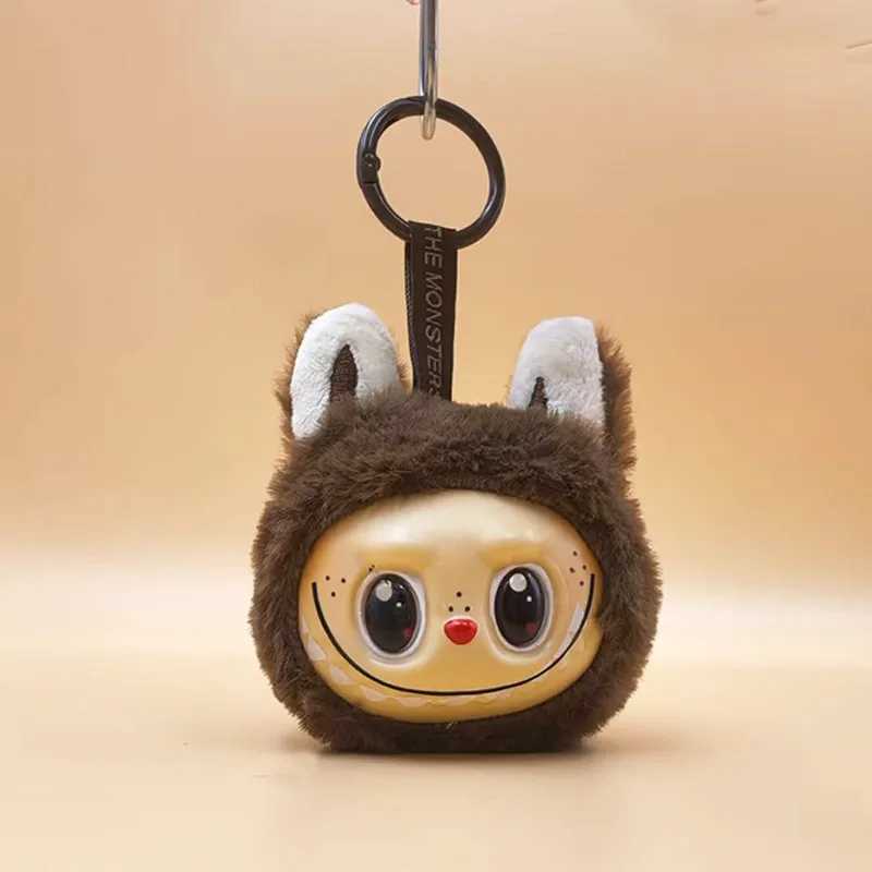 8cm Labubu The Monsters Vinyl Plush Head Type Pendant Cute Plush Keychains Cute Doll Kawaii Labubu Face Dolls Keychain Peluches W250526