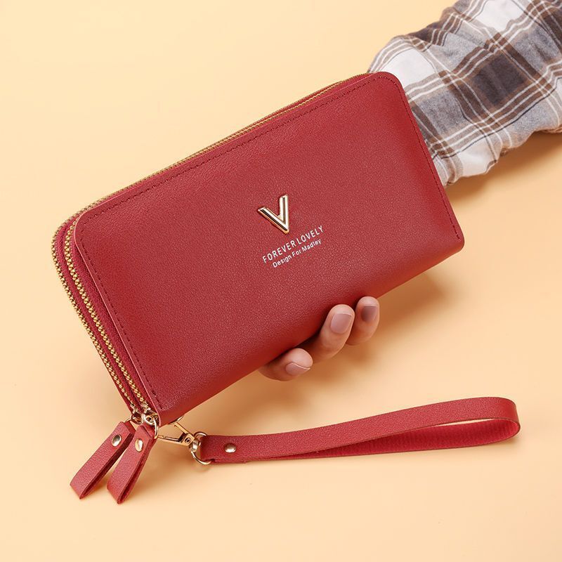 New Women s Wallet Long Women s Handbag Double layer Zipper Large fashion Capacity Coin Wallet Multi fashion purpose Designer Men s Wallet