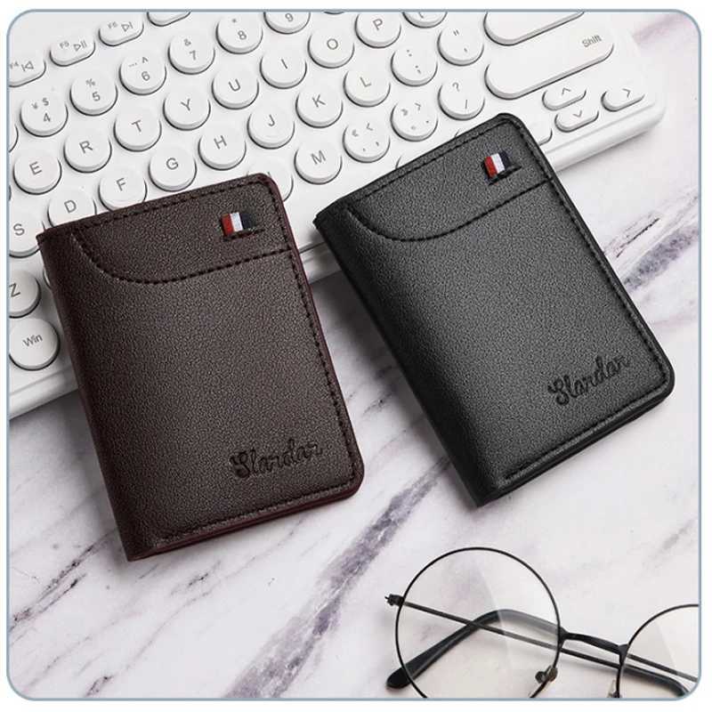 Crazy Bag Ultra Thin Mens Wallet Vertical Small Card Holder Z250527