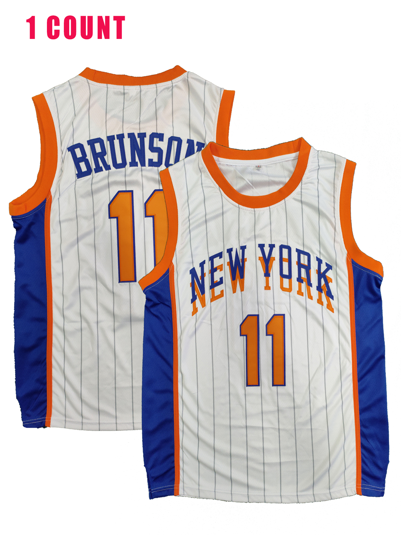 In Stock 11 Jalen Brunson 33 Patrick Ewing Basketball Jersey Gift 100% Stitched Fast Shipping Grey Embroidered Letter Number Design