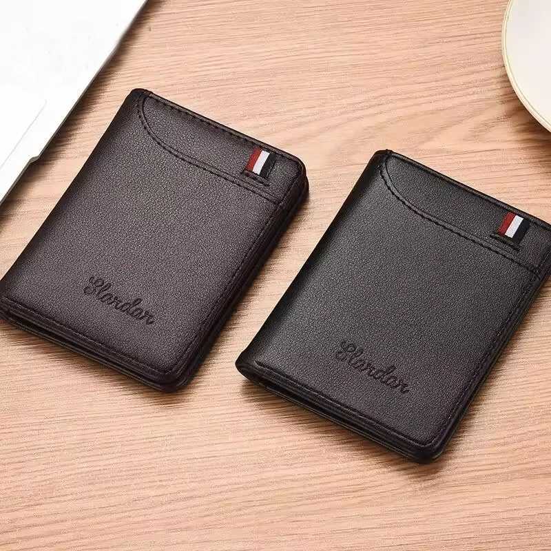Crazy Bag Ultra Thin Mens Wallet Vertical Small Card Holder Z250527