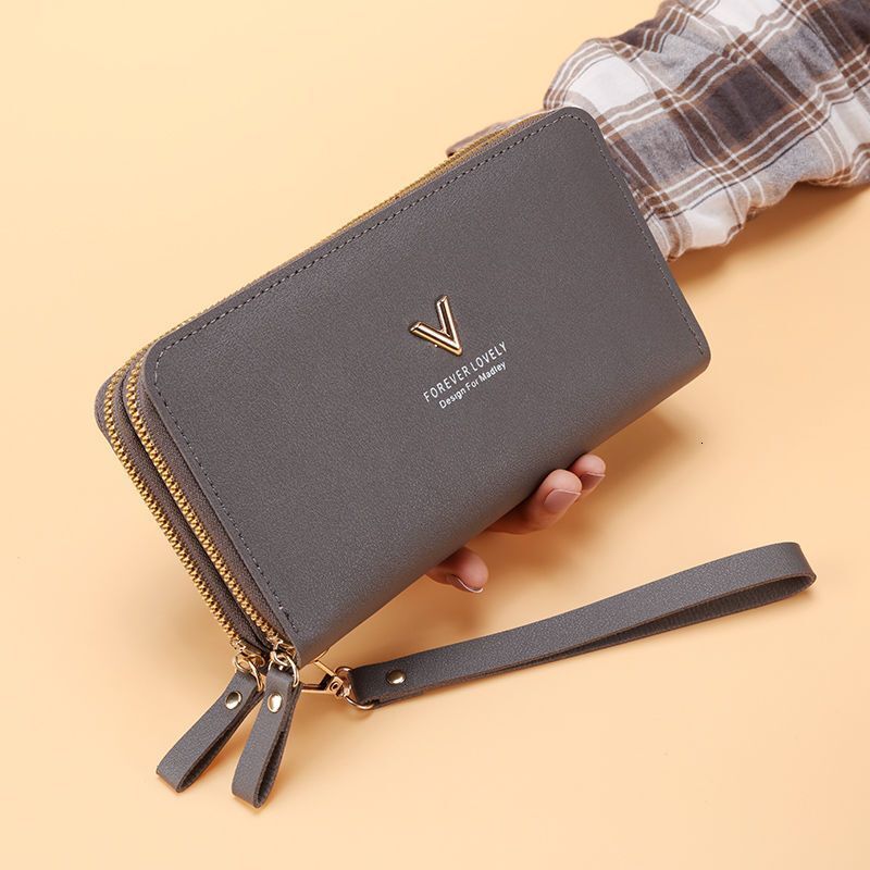 New Women s Wallet Long Women s Handbag Double layer Zipper Large fashion Capacity Coin Wallet Multi fashion purpose Designer Men s Wallet