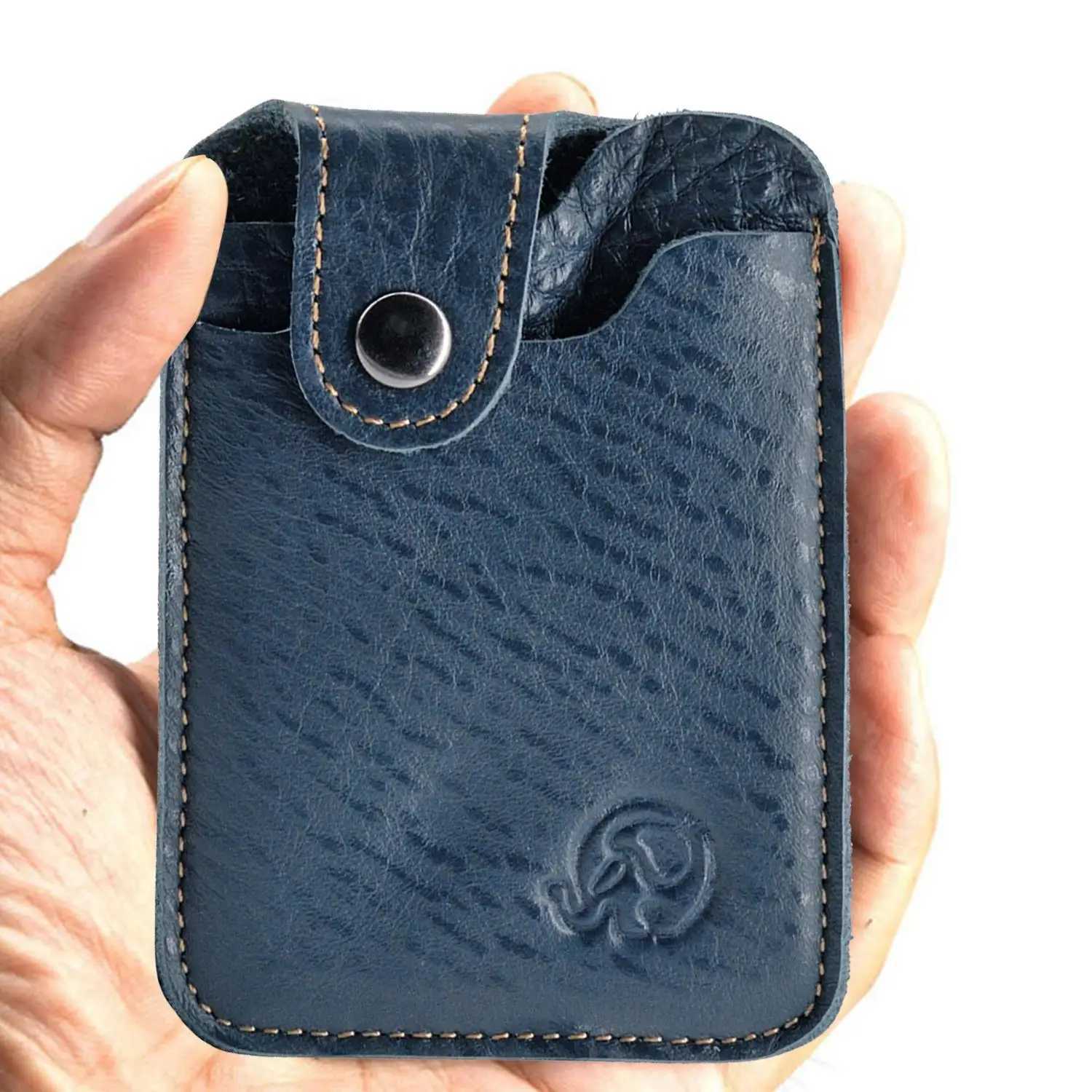 Leather Simple And Practical Card Bag Wallet Men Business Bank Card Holder Thin Case Convenient Small Cards Pack Z250527