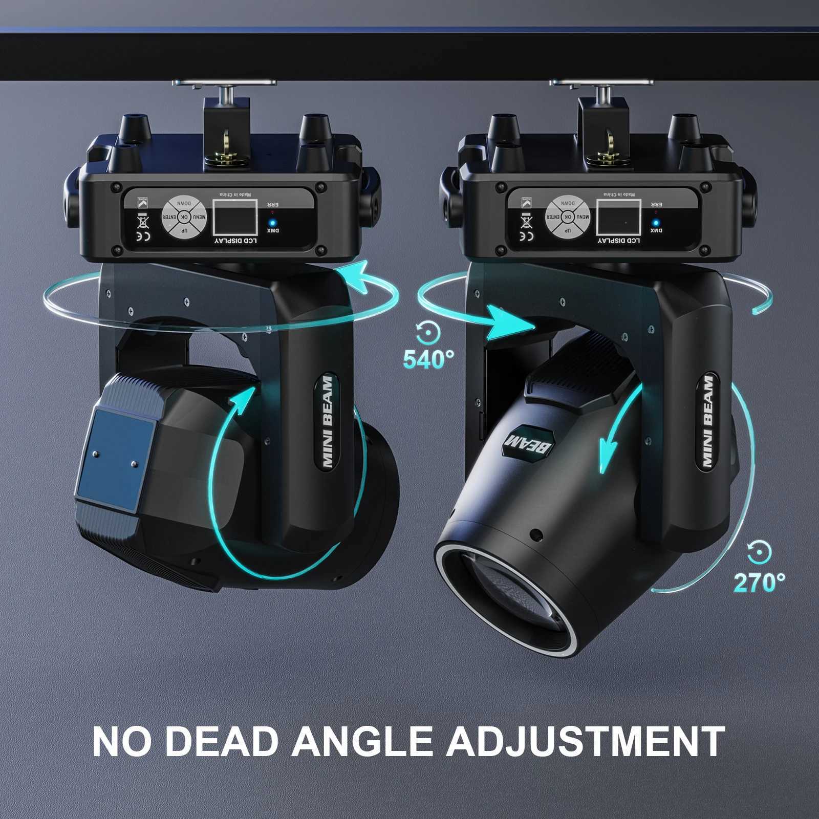 Yiflamefly 450W Moving Head Lights RGBW DMX512 Stage Lights DMX Controlled Sound Activated Play DJ Light For Wedding Party MusicXJ250527