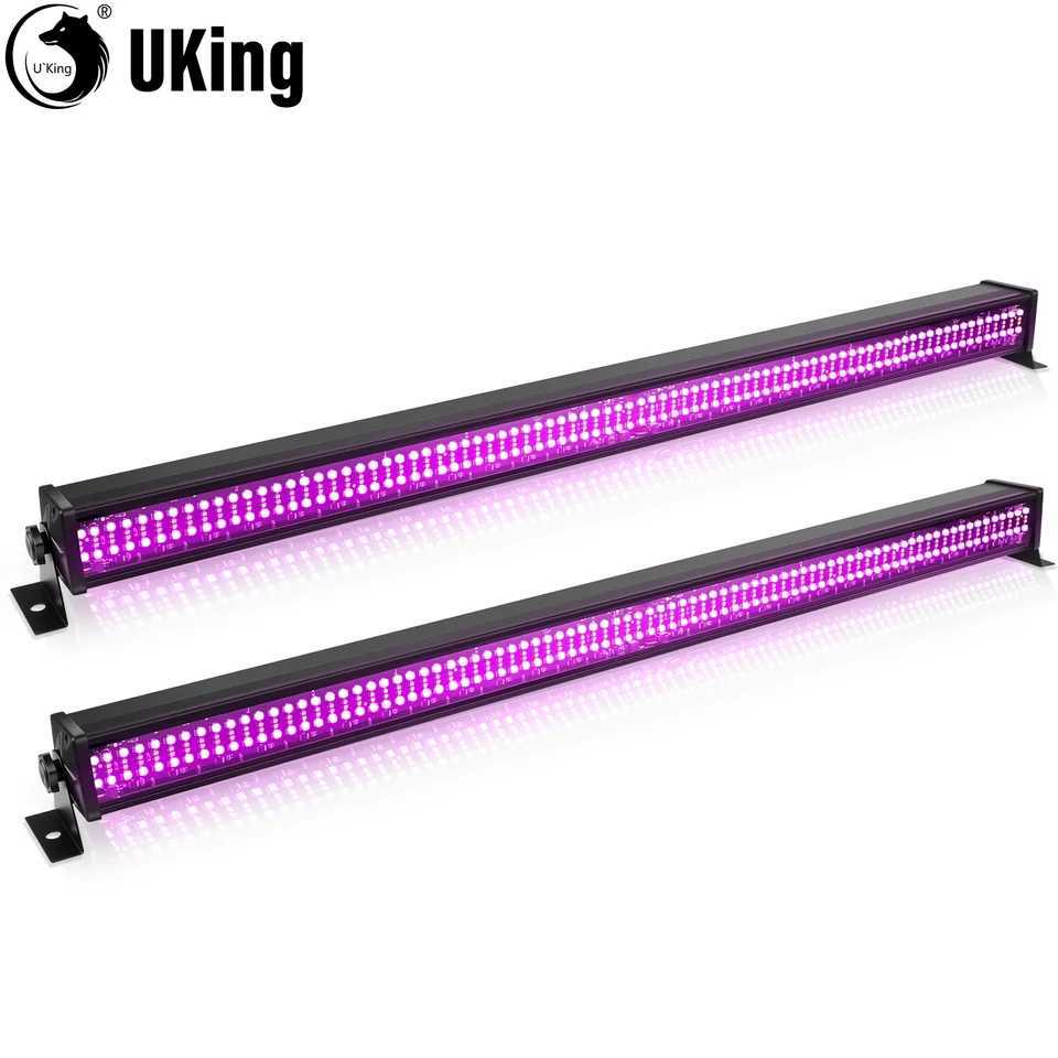 UKing 2Pcs 120W Wall Wash Light Bar RGB 336 LEDs Stage Lights 7000lm Wallwasher Lights For Home Nightclub Wedding Party Show XJ250527