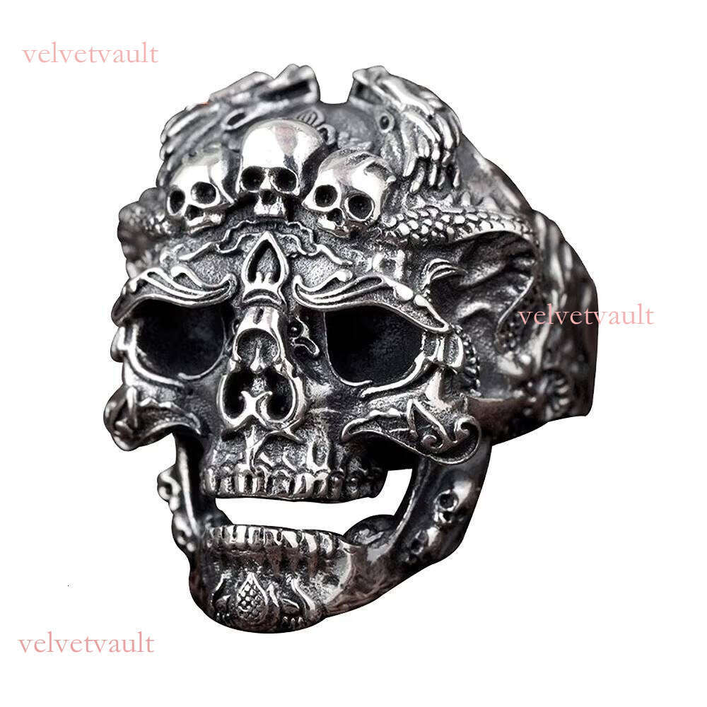 Skull Jewelry Vintage Sterling Sier Male Man Ring
