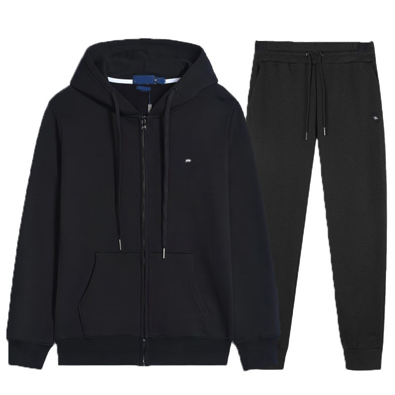 Men's Tracksuits Classic Women's Zipper Hoodies Pants Sets Pullovers Jackets Sports Velvet Long Sleeved