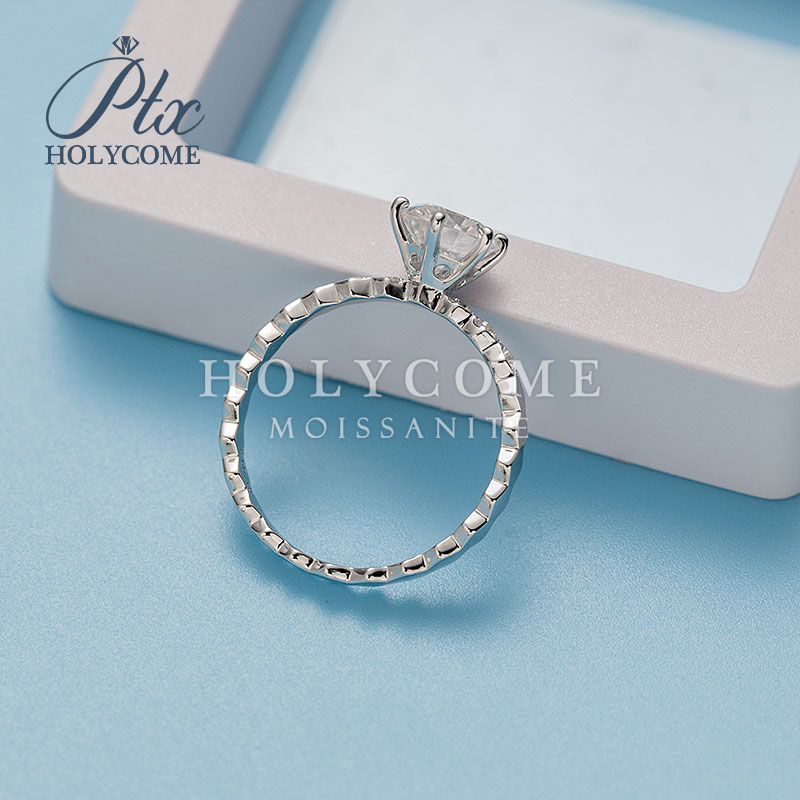 Sparkling Luxury Ring 925 Sterling Silver Gold Plated Fashion Women D Color VVS1 Moissanite Diamond White Moissanite Wedding Gift Ring Jewelry