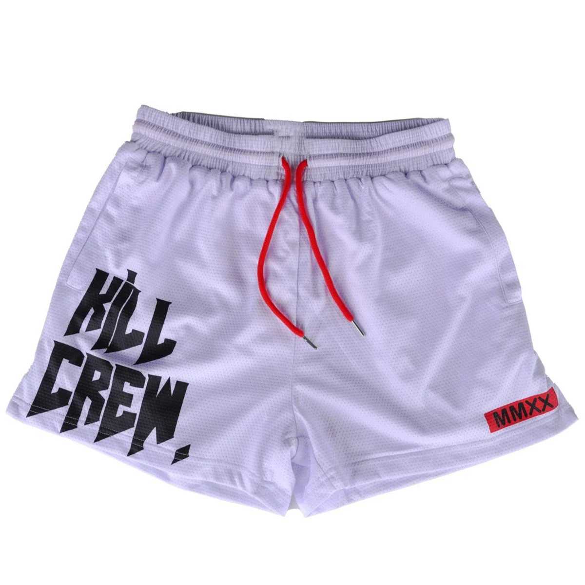 Bodybuilding Shorts Men Summer Running Sport Gym Fitness Breathable Mesh Bermuda Boxing Training Male Quick Dry Beach Pants X2505281