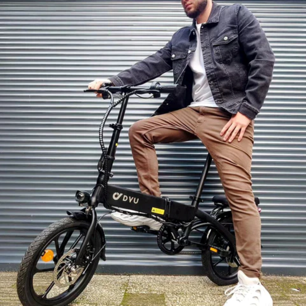 16 inch Folding Electric Bike for Adults 36V/7.5AH 250W Motor City E-Bike DYU A1F PRO Lightweight Portable Bicycle