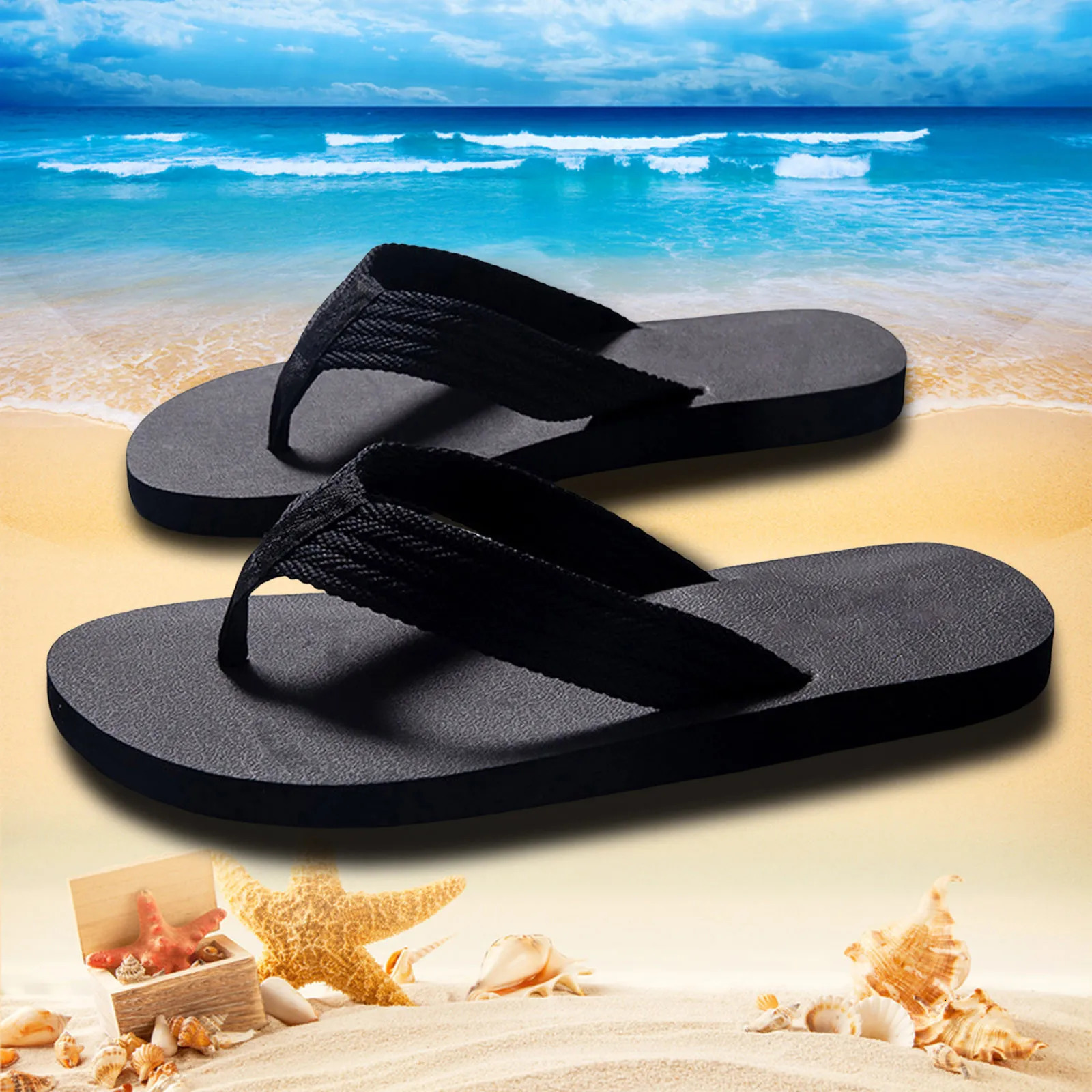Mens Cowboy Slippers Summer Casual Outside Wear Beach Non Slip Breathable Flip Flops Clip Toes Mens el Slippers Plus Size 250526
