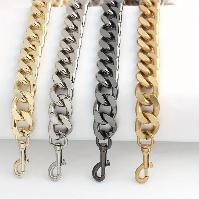 1PC High Quality Crossbody Shoulder Bag Metal Thick Chain Underarm Bag Shoulder Strap Decoration Extended Aluminum Chain 250528