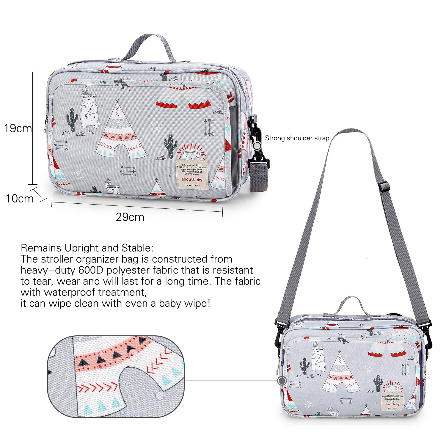 Waterproof Baby Mummy Bags Fashion Prints WetDry for Disposable Reusable Maternity Diaper Bag Double Handle Wetbags 250527