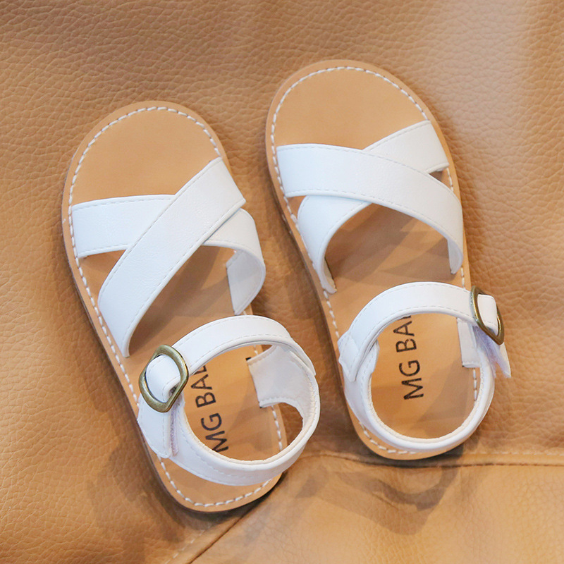 Kids Summer Sandals For Girls Outdoor Beach Open-toe Casual Shoes Littlesprouts Girl Flat Bottom Toddler Non-slip Sandals Eur 21 - 30 Sizes US5.5C-US1