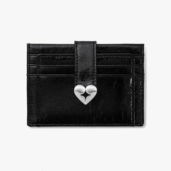 Free Shipping Designer Wallet Fennec New Heart Holder ID Bag Korean Niche Driver's License Bank Card Mini Cute Compact Wallet