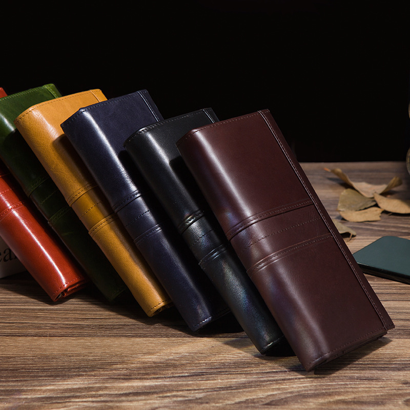 Free Shipping Designer Wallet Fashionable New Suit Leather Wallet Leather And Cowhide Long Handbag Men's And Women's Multi Card Card Bag Mob