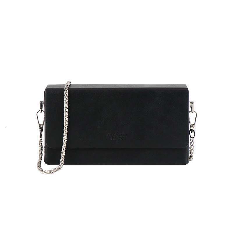 Women's crossbody bag shoulder bag 2025 New Korean Style Simple Trendy Solid Color Box Fashion Versatile Textured Chain