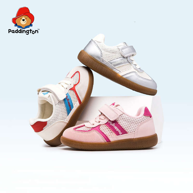 Paddington Bear 2025 Summer New Children's Sports for Toddlers and Kids with Velcro Outdoor Casual Shoes