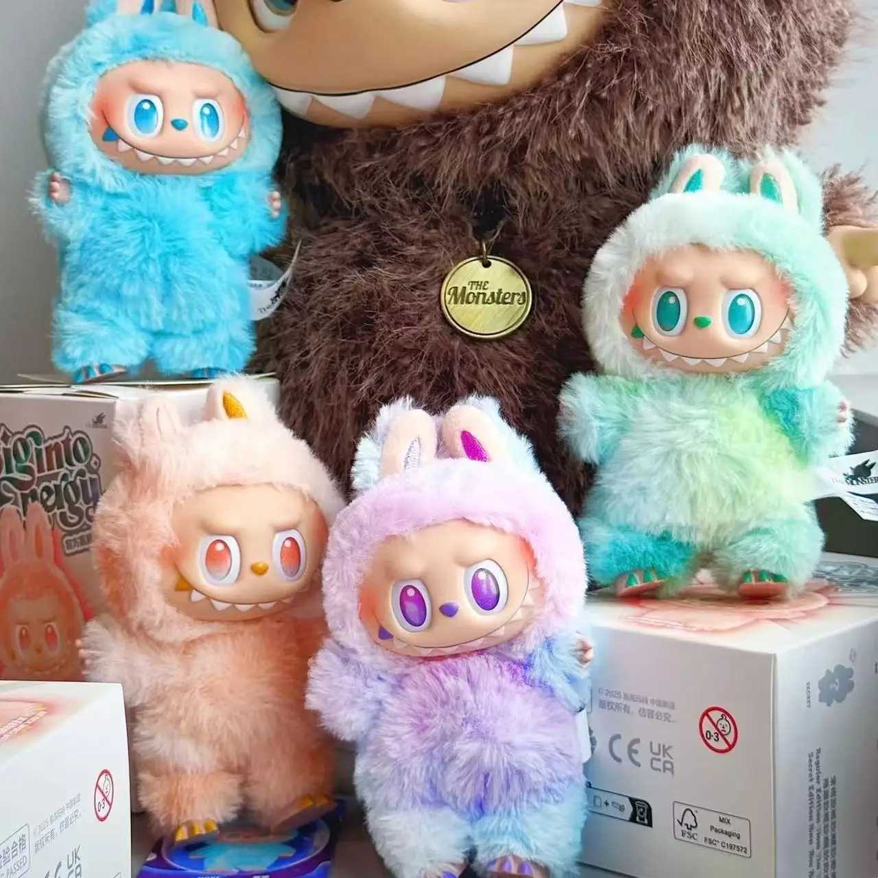 New Labubu Blind Box Have A Seat Vinyl Series Pendant Doll Model Toy Kawaii Monster Keychain Toy Decorations Surprise Gift X2505281