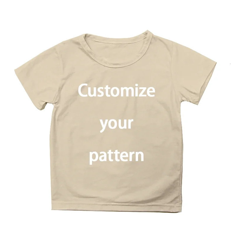 Children Girl Boy Tshirt Custom DIY Pattern Funny Casual Tops Tees Name Picture Text Child Tshirts 250528