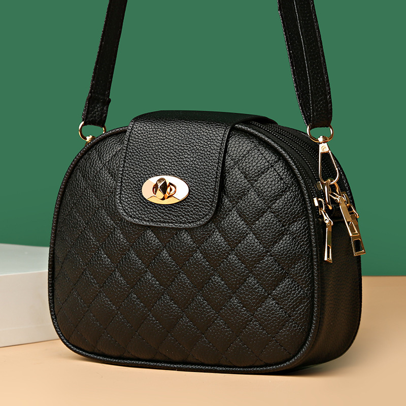 Spring Summer New Style Trendy Texture Quilted Fashion fashion Versatile Korean Three Layer Women s Crossbody Bag Designer fashion Shoulder Bag