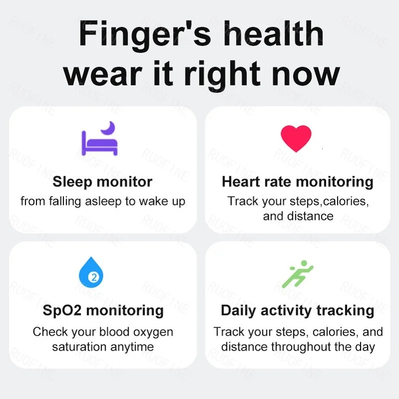 Qring Smart Ring R08 Womens Men Remote Control Electronic Monitor Body Temperature Sleep Tracker Fitness For Iphone IOS 2025 250519