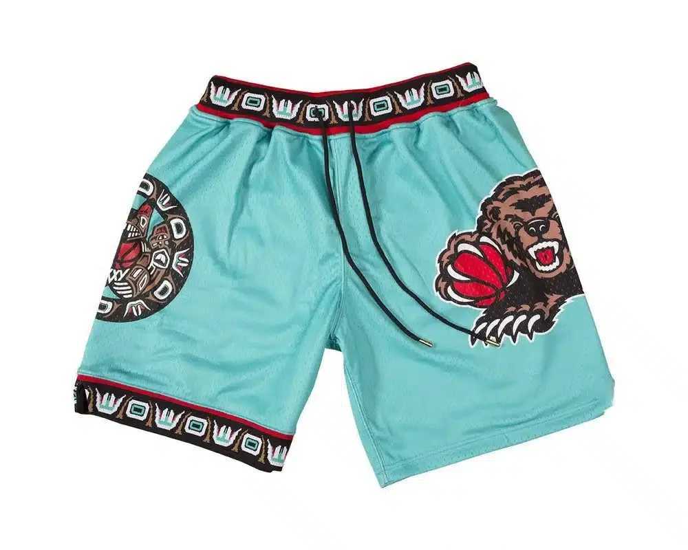 2025 Summer Hot-selling Grizzly Bear Retro Classic Shorts Casual Breathable Quick-drying Beach Pants Loose Basketball Shorts X250528