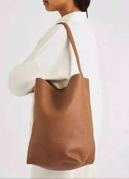 Designer Bag NS Park Cowhide Bucket Women New Designer Handbags Soft Real Leather One Shoulder Bags Large Capaity Tote Bag