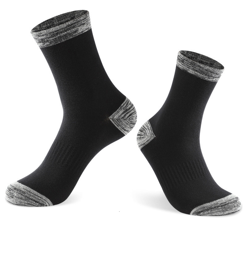 Mid-Calf Autumn Winter Color-Block Long Sports Non-Slip Fitness Deodorant Cotton Basketball Socks