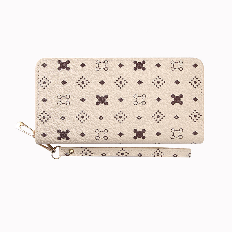 Free Shipping Designer Wallet 2025 New Women's Long Handbag With Multiple Card Slots Zero Wallet Zipper Mobile Phone Bag ID Clip