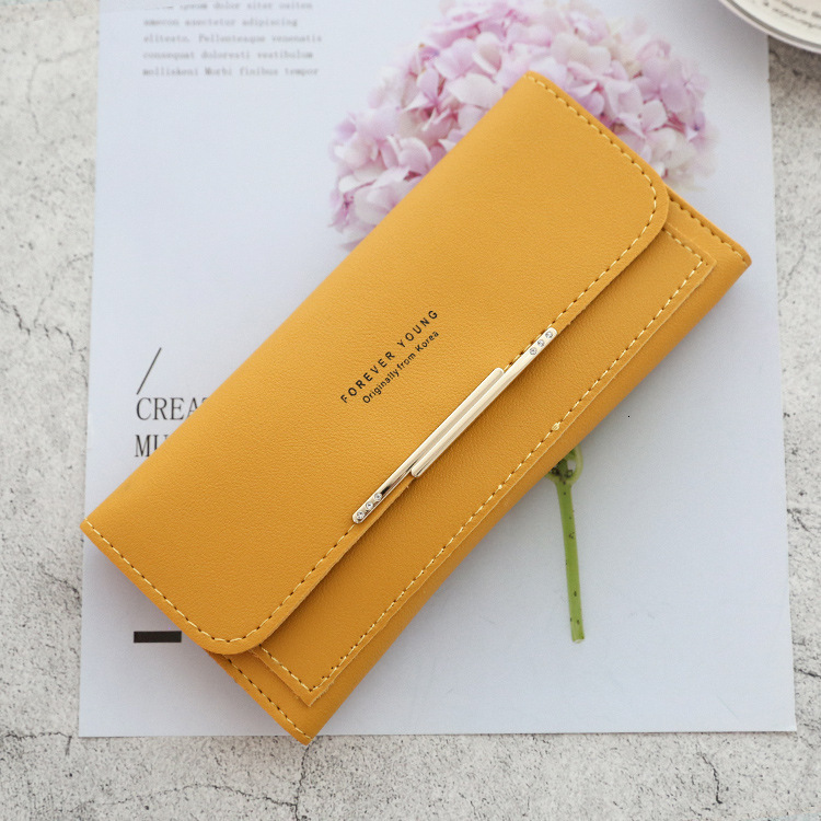 Free shipping designer wallet for Women Long 2025 New Korean and Japanese Style Large Capacity Multi-Card Slot Fashion Simple Versatile Foldable Clutc