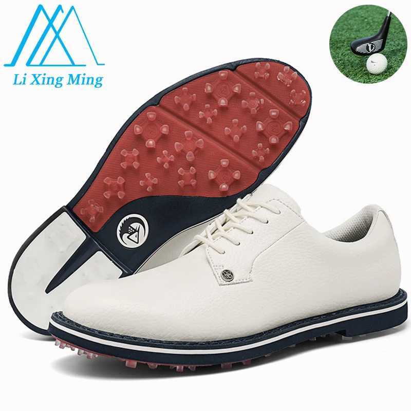 Golf Shoes For Men New White Professional Waterproof Non-slip Spikeless Outdoor Leisure Walking Training Golfer Sneakers M250528