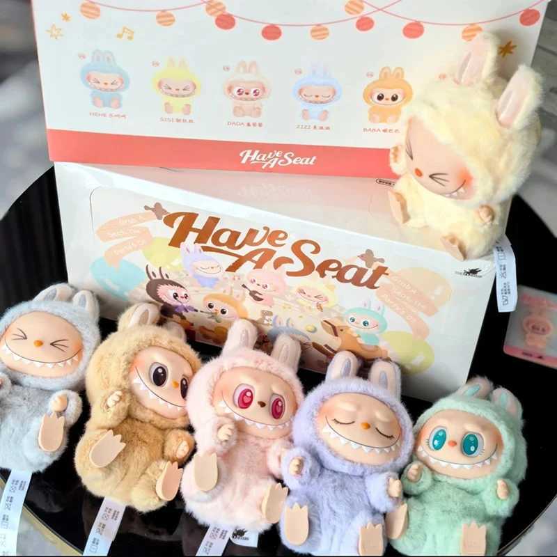 For Labubu beat aron Enamel The Monsters Face Blind Box Pvc Figurine Tabletop Ornament Kawaii Doll Birthday Gift X250528