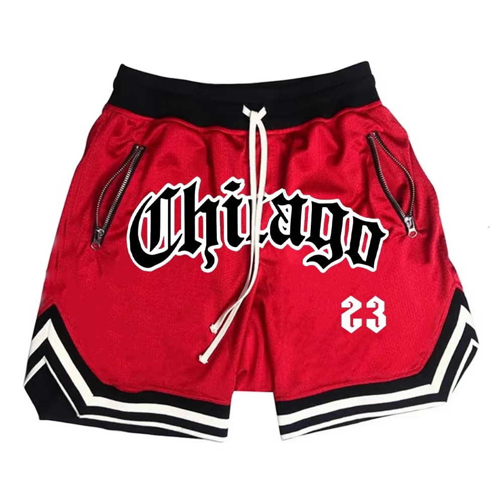 Summer Mens Sports Shorts Men Mesh Basketball Training Running Casual Classic Floral Printed Shorts Loose Sports Beach Shorts 250523