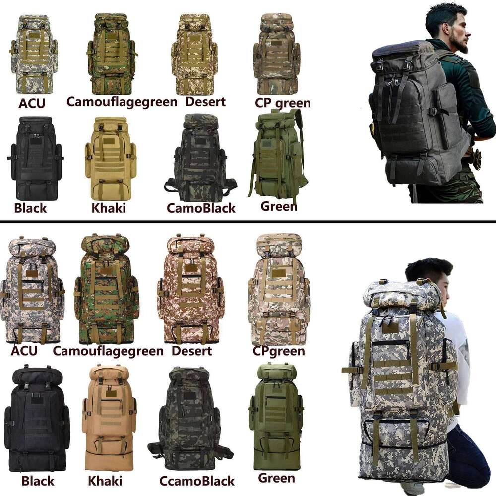L Mountaineering Climb Bag Tactical Backpacks Large Backpack Outdoors Hiking Camping Travel Bags