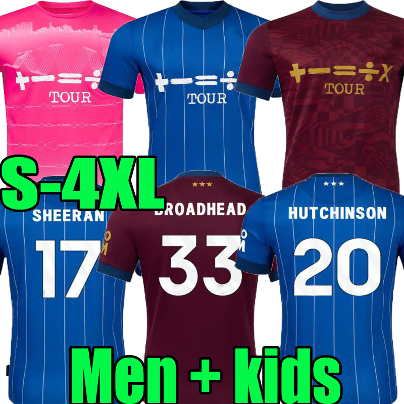 24 25 IpswichS HIRST Soccer Jerseys Town LADAPO GREAVES SHEERAN DAVIS HARNESS BURNS 2024 2025 BROADHEAD JOHNSON Home Away Football Shirt adult Men Kids kit uniform