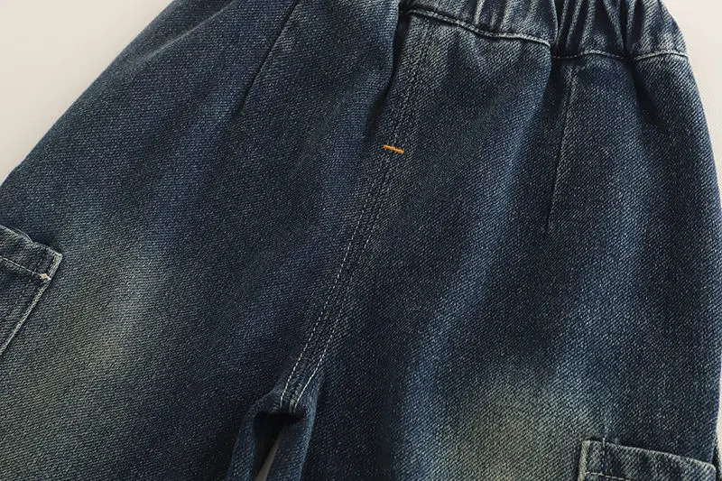 Fashion Spring Kids Jeans Boys Girls Black Children Casual Denim Pants Toddler High Quality 1 2 3 4 5 Years 250528