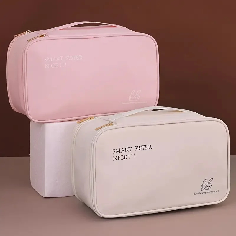 Travel Underwear Storage Bag Double Layer Waterproof Nylon Suitable for Business Trip Portable Underwear Panties Socks 250519
