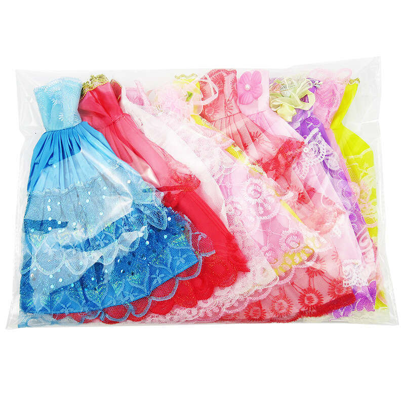 Bagged Dolls Half Pack Random Wedding Short Dresses Gowns Clothes Skirts 10 5 Pieces One Bag