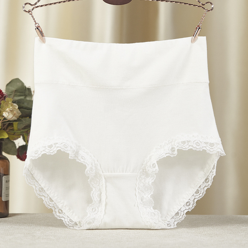 High quality cotton high waist ladies underwear plus size comfortable breathable belly hip