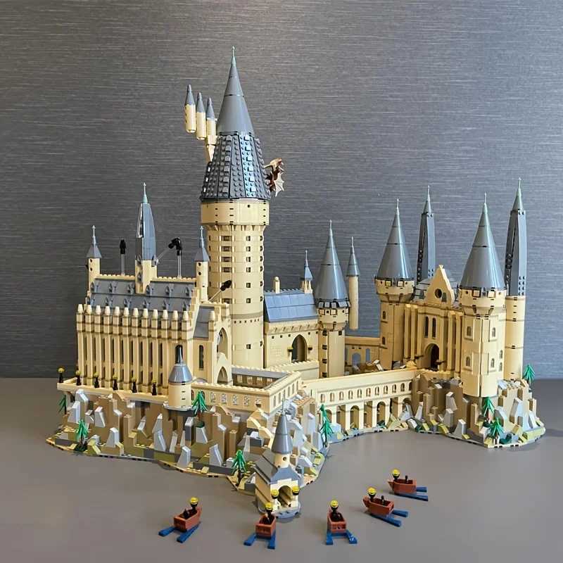 6020PCS Magic Castle Building Blocks Small Particle School Model Bricks Sets Assembly Educational Toys Birthday Christmas Gifts Z250528