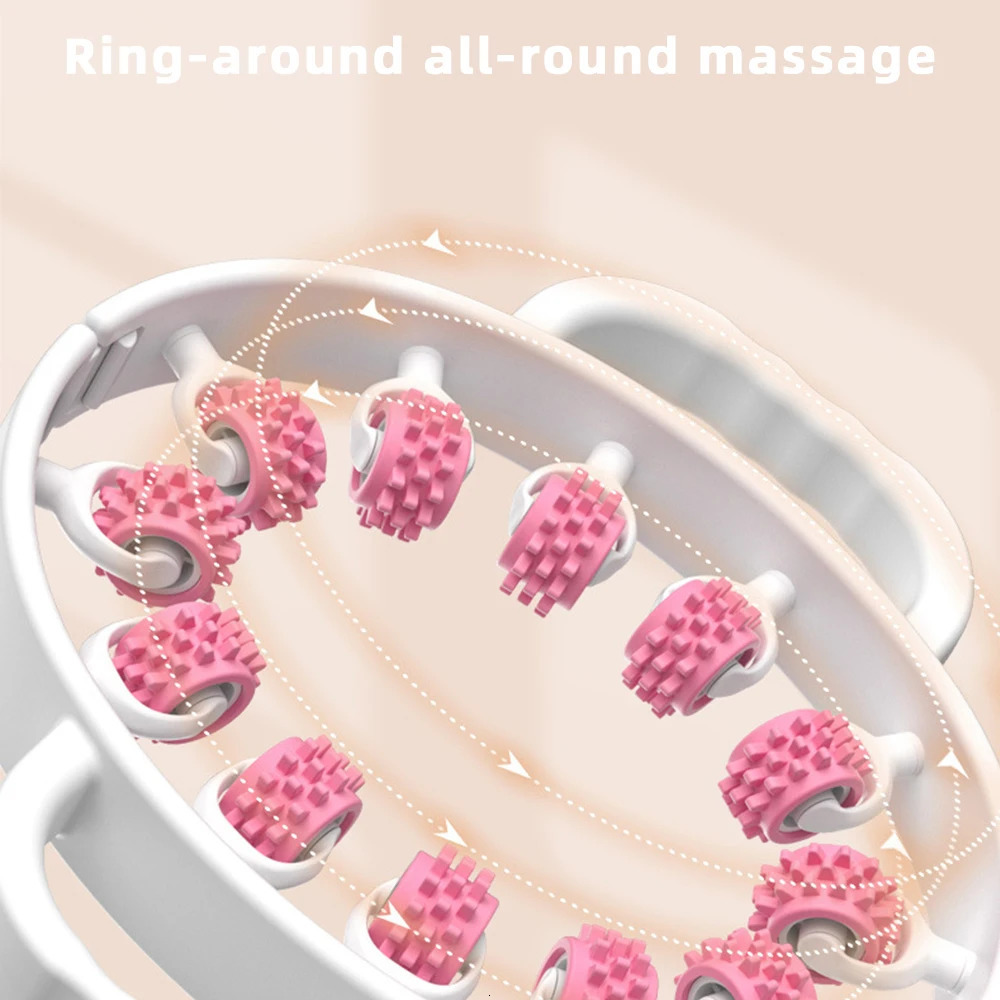 Round Massager Roller for Waist Abdominal Muscles Ring Leg Clip Stovepipe To Clear The Meridian Portable Cellulite Massage Tools 250519