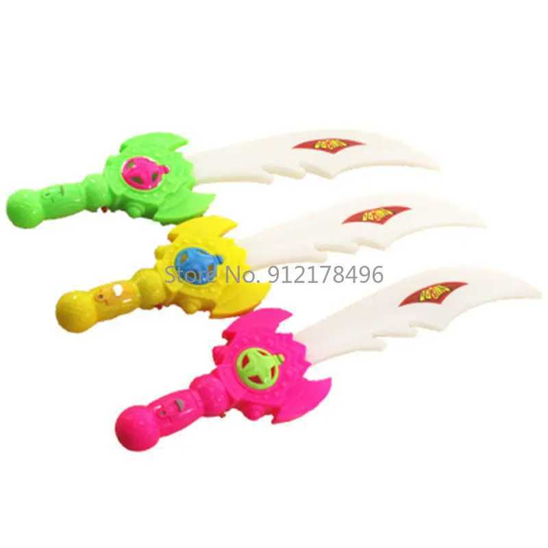 10pcs Halloween Electronic Luminous Weapon Toy Flashing LED Light Plastic Sword Knife Shape Axe Toy Kids Children Birthday Gift W250528