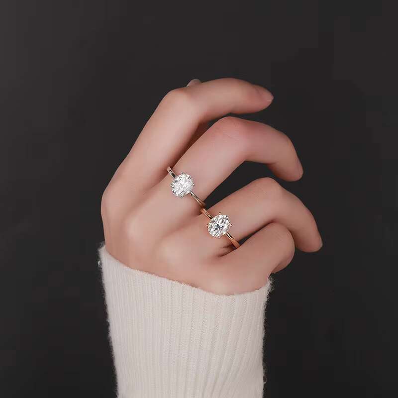 PYQ Luxury 925 Sterling Silver Wedding Ring D Color 1ct-3ct Oval Cut Moissanite Diamond for Women