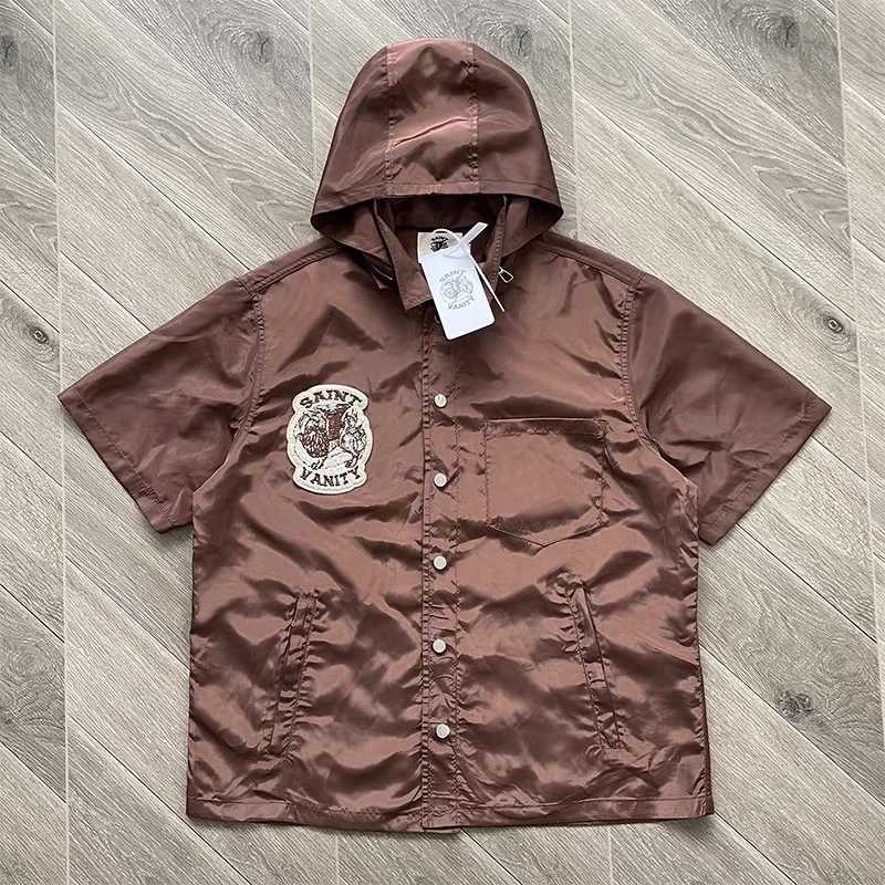 Saint Vanity Embroidered Hooded Windbreaker Set - Short Slve Casual Sporty Track Suit for Men WomenLightweight sportswear X250528